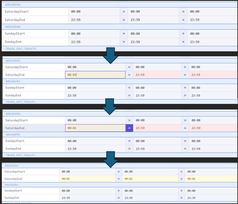 Apply-to-all button copying a parameter's value across every loaded setfile