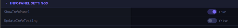 Toggle switches on boolean options